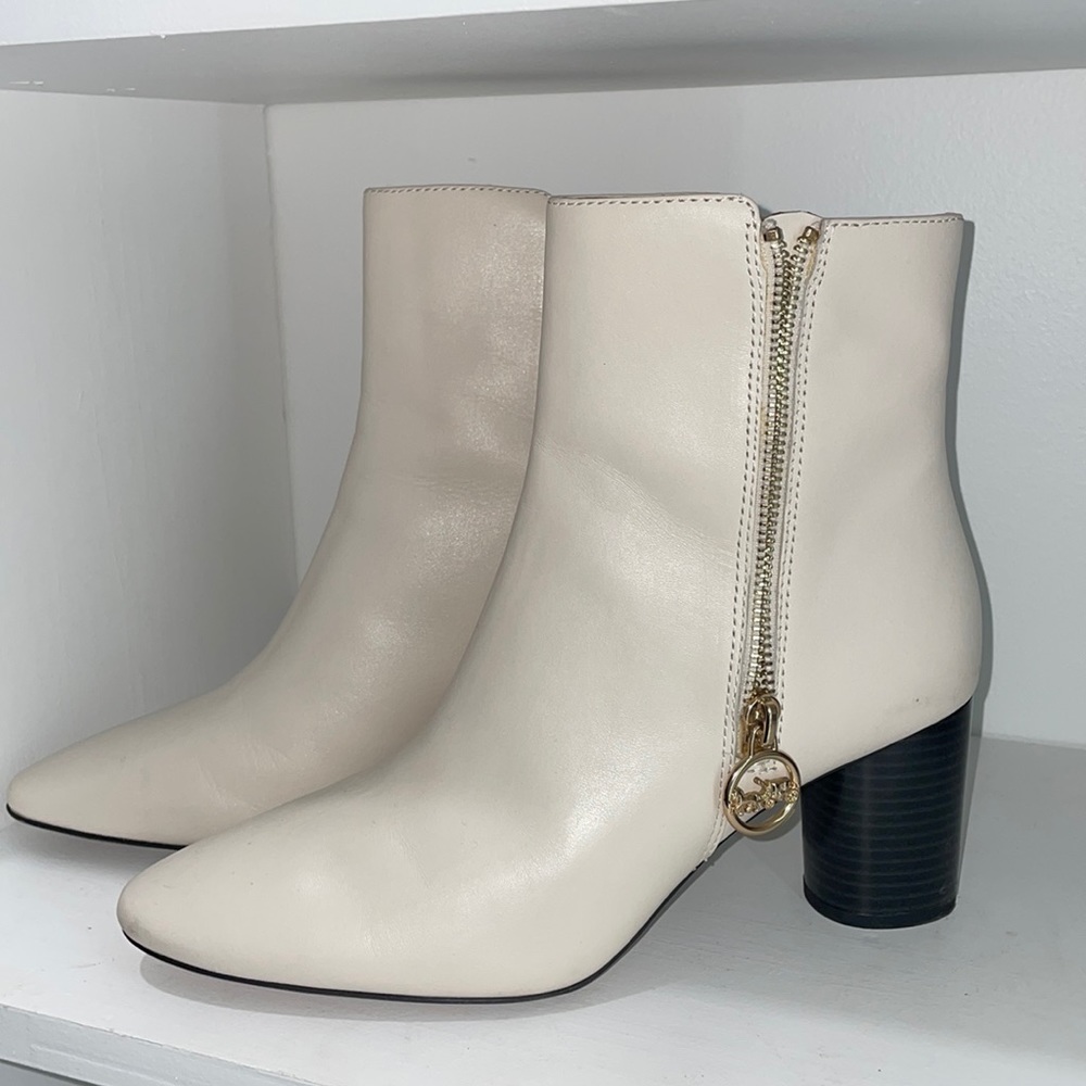 Coach white boots